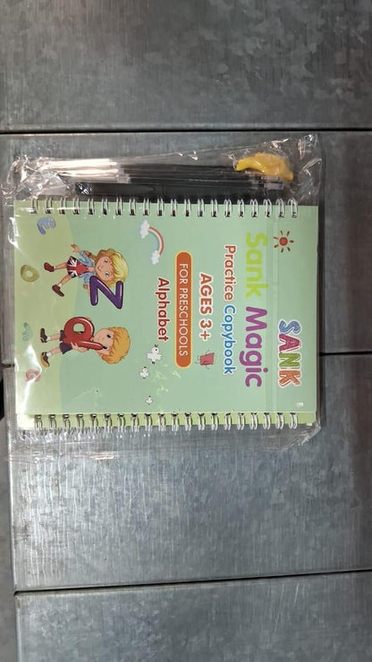 Sank Magic Practice Copybook (4 BOOKS,1 PEN,1 GRIP,10 REFILL)